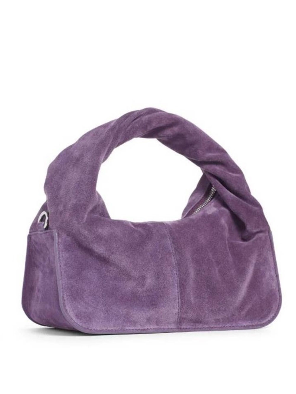 YUZEFI Wonton Suede Bag in Purple - $500.